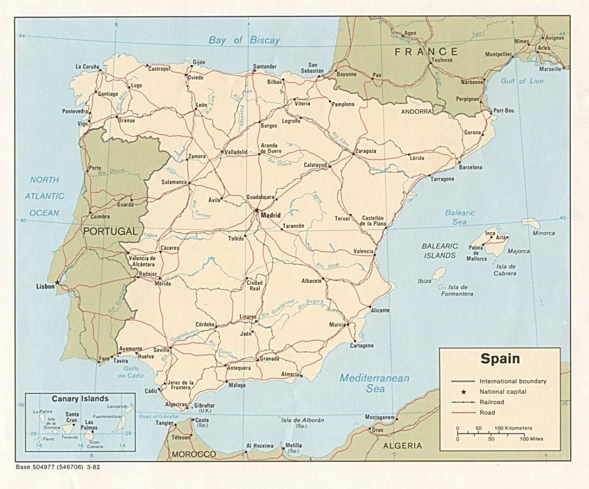 Madrid pe harta