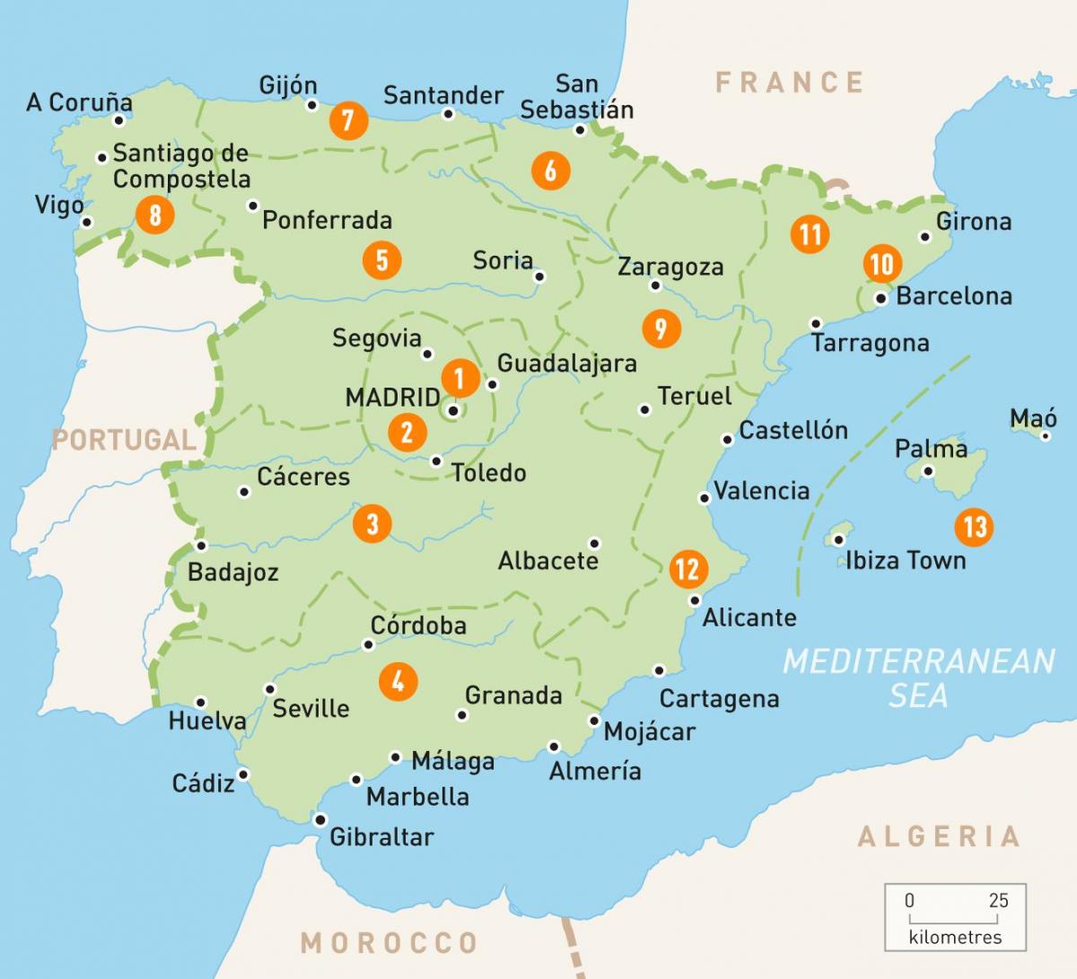 harta zona Madridului