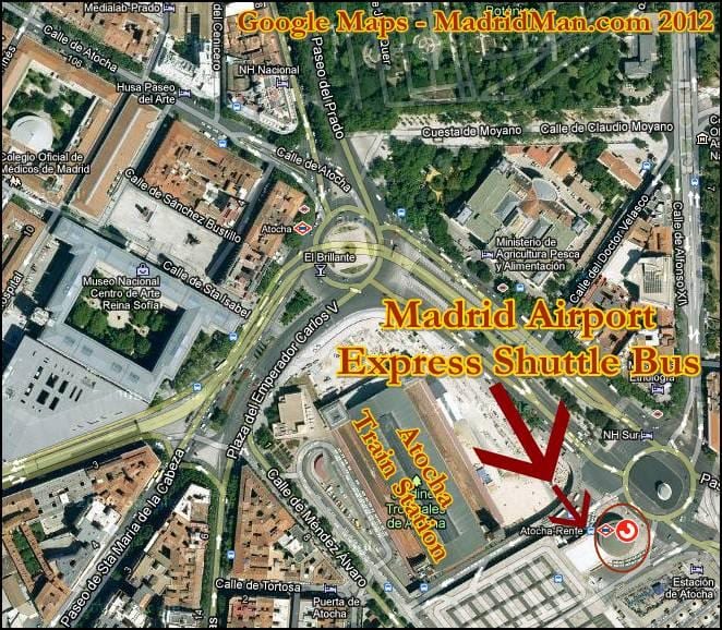 puerta de atocha gara hartă