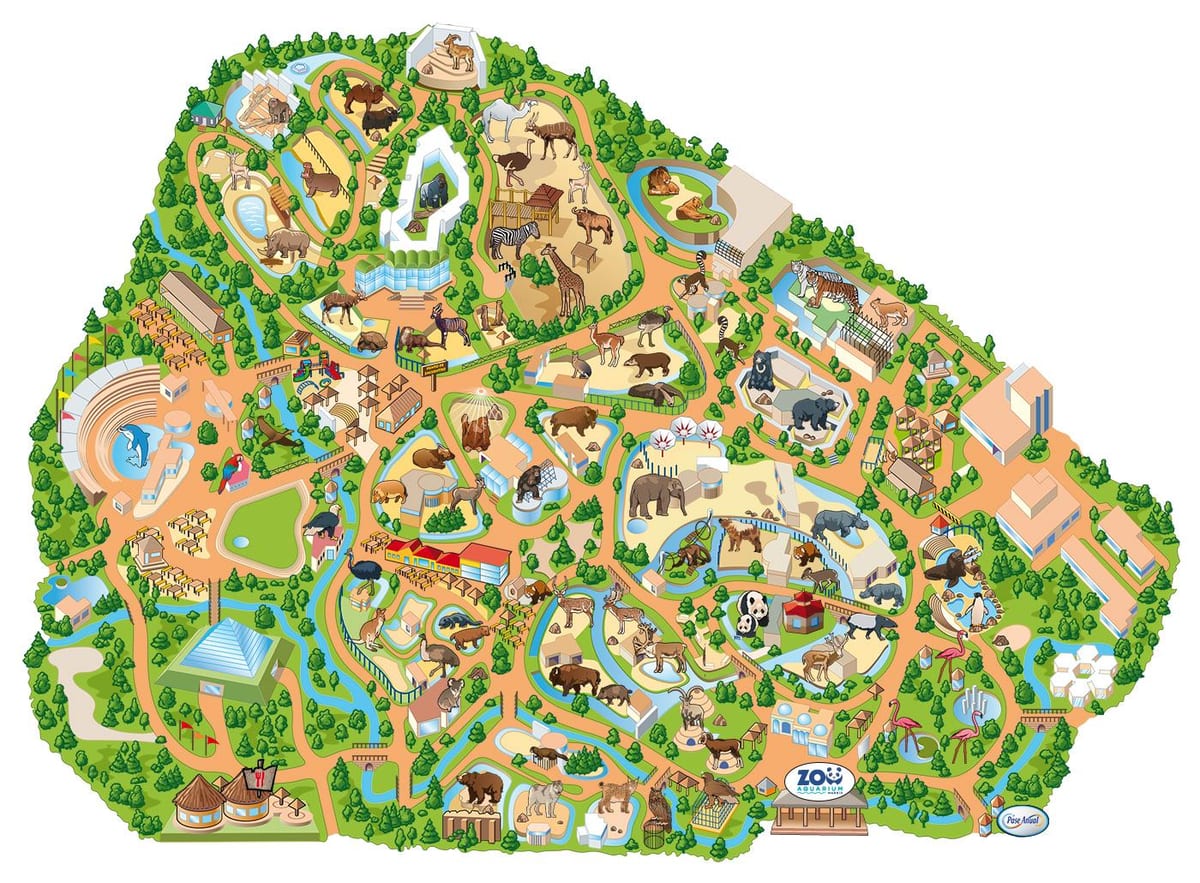 harta Madrid zoo