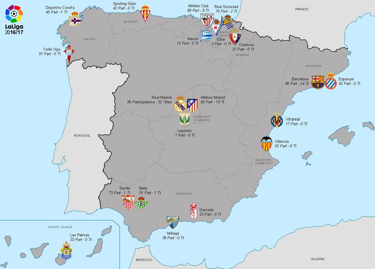 harta de la real Madrid