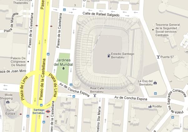 bernabeu hartă