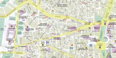 Madrid centru hartă