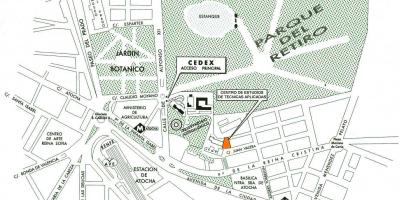 Harta gara atocha din Madrid