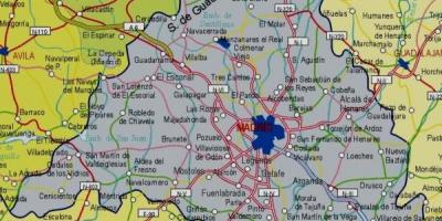 O hartă de la Madrid