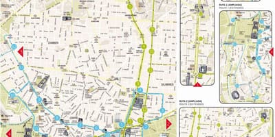 Madrid-hop-on hop-off tour hartă