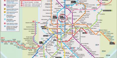 Madrid harta metrou aeroport