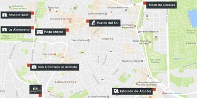 Harta Madrid atocha