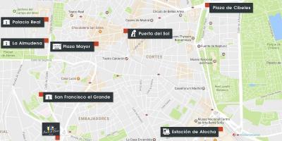 Harta Madrid atocha