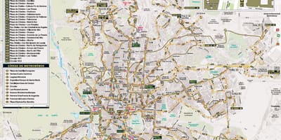 Harta Madrid autobuz de noapte 