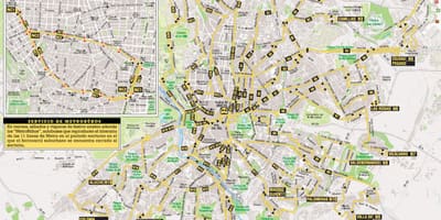 Emt Madrid autobuz hartă