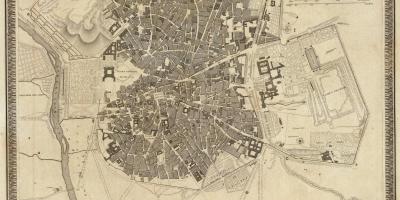 Harta Madrid orașul vechi
