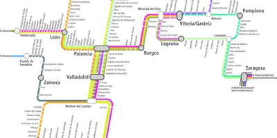 Harta Madrid renfe