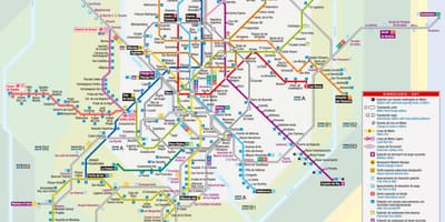 Harta Madrid tramvai