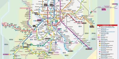 Harta Madrid tramvai