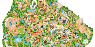 Harta Madrid zoo