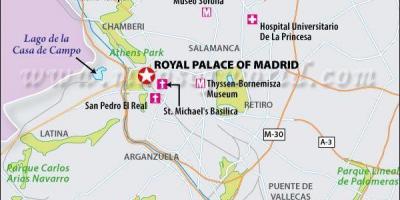 Harta de la real Madrid locație