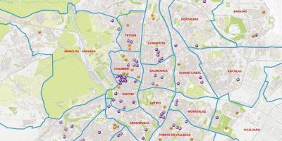 Barrio salamanca, Madrid arată hartă